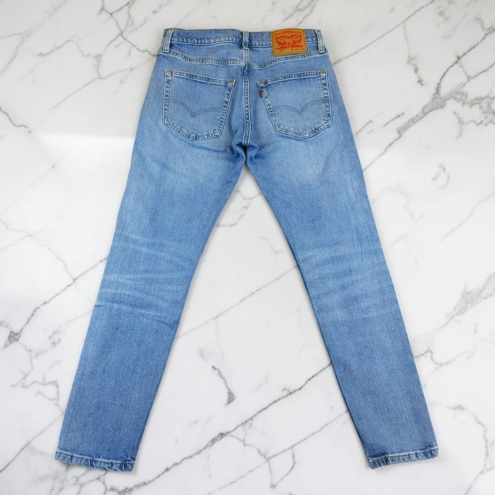 Levis 512 Jeans Mens 30x30 (Actual 30x28) Slim Taper Light Blue Denim Stretch